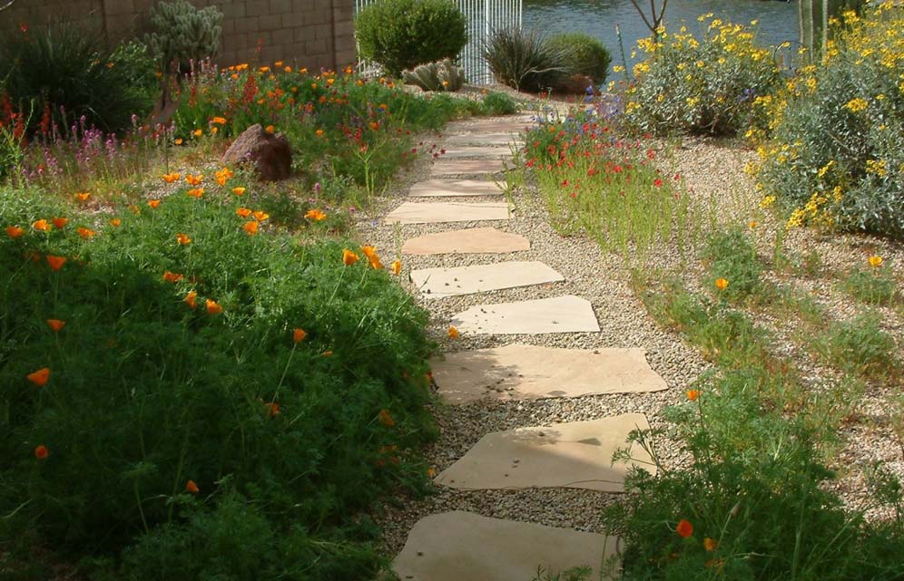 Winding Pathway to House